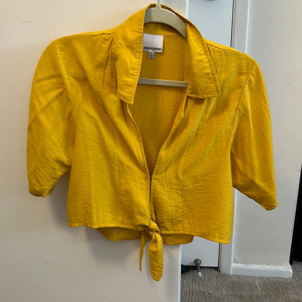 Skylar + Madison yellow blouse